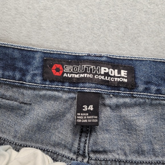 Vintage‎ Southpole Authentic Collection Jeans Y2K  Men's 34x30 Baggy - Picture 8 of 12